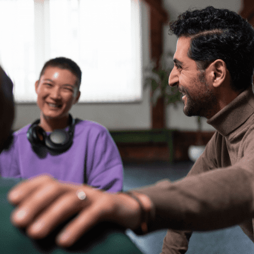 Supportive group therapy session for individuals undergoing cocaine addiction and detox in Nashville, fostering connection and healing.