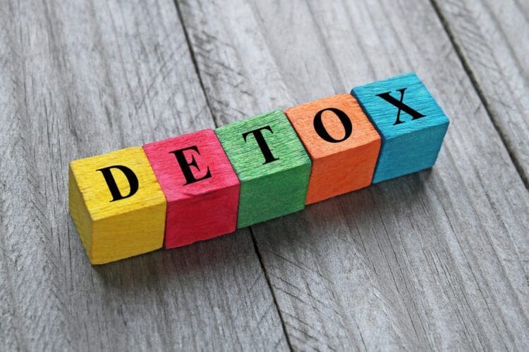 Colorful blocks spelling 'DETOX' symbolizing options for safe and supportive detox near in Tennessee.